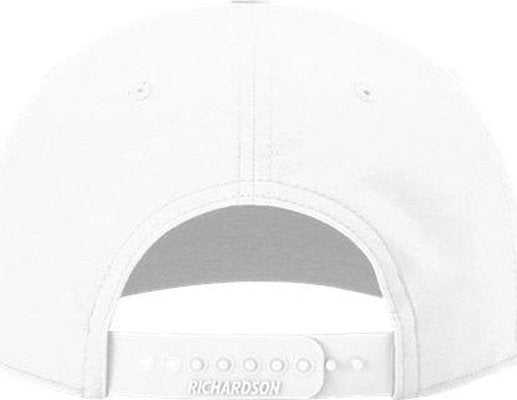 Richardson 258 Braided Performance Caps - White Black