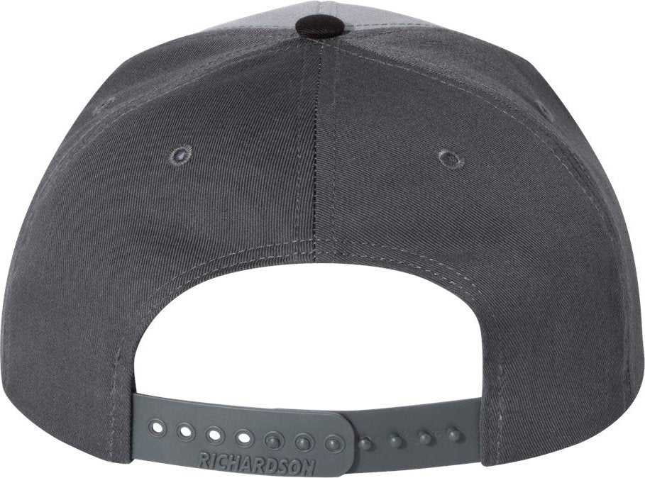 Richardson 312 Twill Back Trucker Caps- Gray Charcoal Black