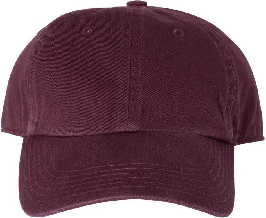 Richardson 320 Washed Chino Caps- Maroon