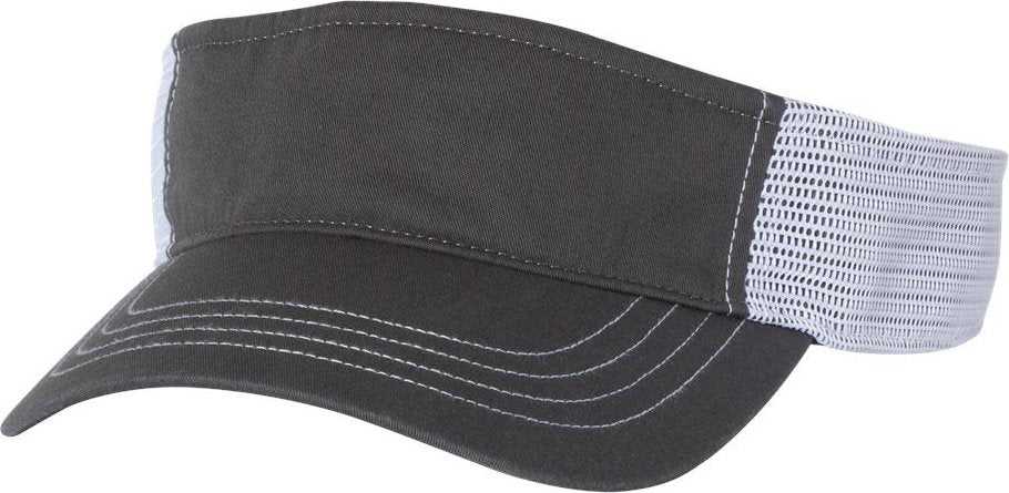 Richardson 712 Trucker Visors - Charcoal White