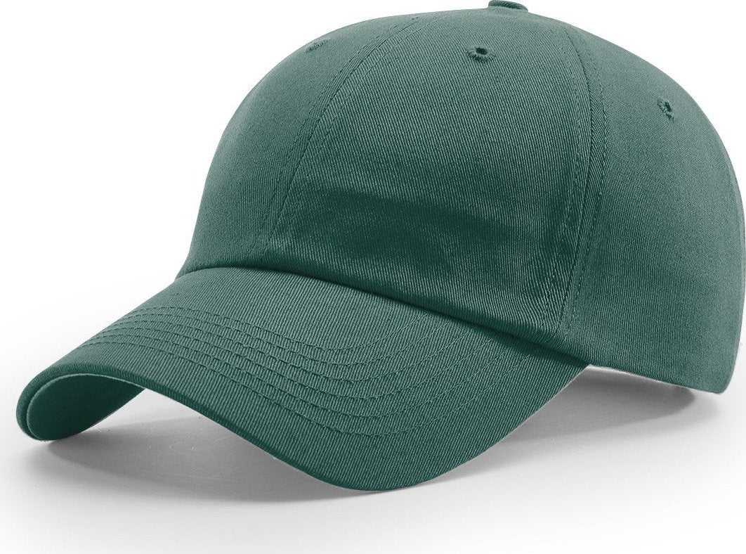 Richardson R65S Relaxed Twill Snapback Cap - Dark Green