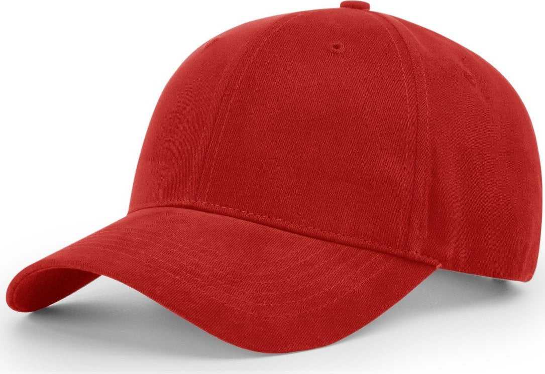 Richardson R75S Casual Twill Snapback Cap - Red