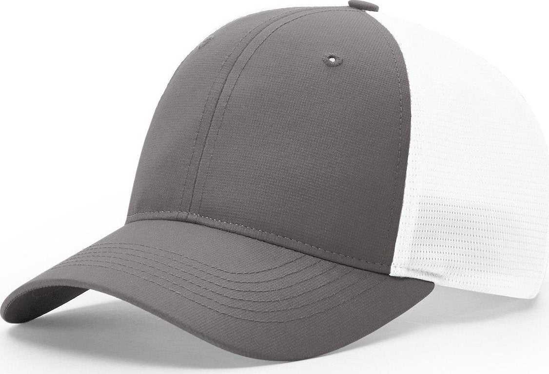 Richardson 227 Tech Mesh W/ Stretch Cap - Charcoal White