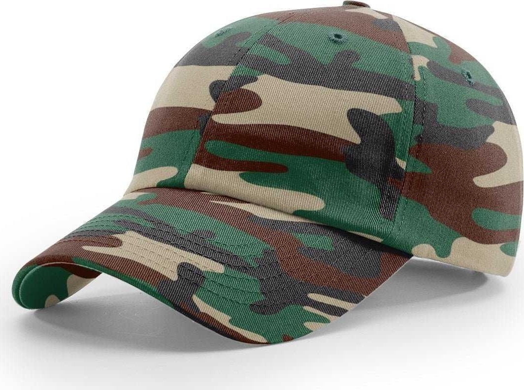 Richardson 840 Relaxed Twill Camo Cap - Green Camo