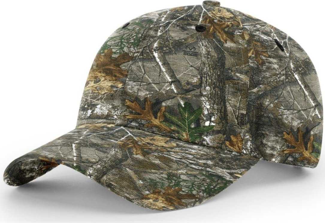 Richardson 843 Casual Twill Camo Strapback Cap - Realtree Edge