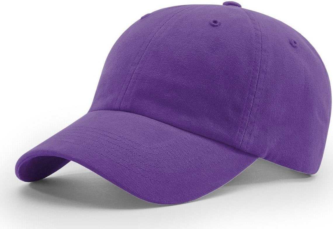 Richardson R55 Garment Washed Twill Cap - Purple