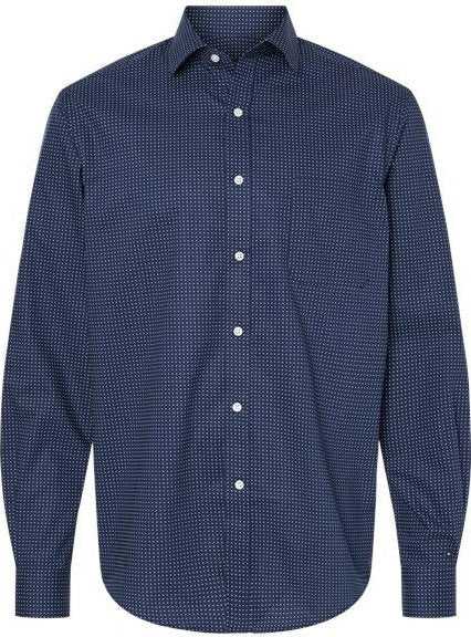Tommy Hilfiger 13TH105 Polka Dot Shirt - Navy Blazer