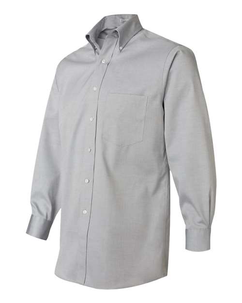 Van Heusen 13V0143 Non-Iron Pinpoint Oxford Shirt - French Grey