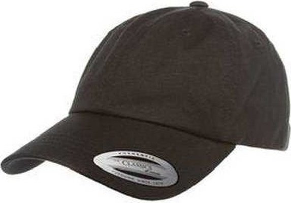 Yupoong 6245CM Adult Low-Profile Cotton Twill Dad Cap - Black