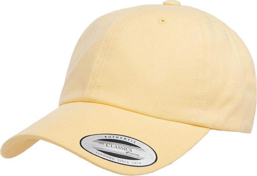 Yupoong 6245PT Classics Peached Cotton Twill Dad Cap - Yellow