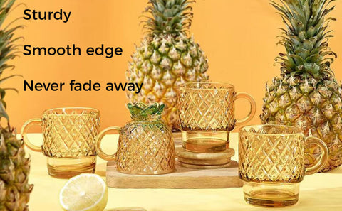pineapple cup stackable wine glasses set of 4