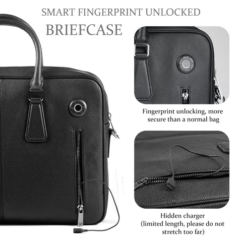 Fingerprint Unlocked Briefcase