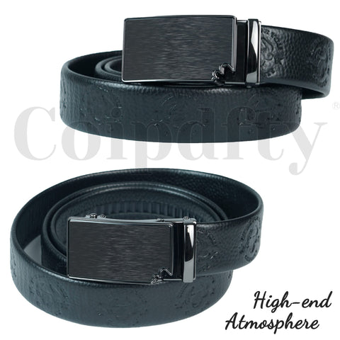 Coipdfty men's black belt with automatic buckle