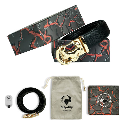 Coipdfty men's black belt pack