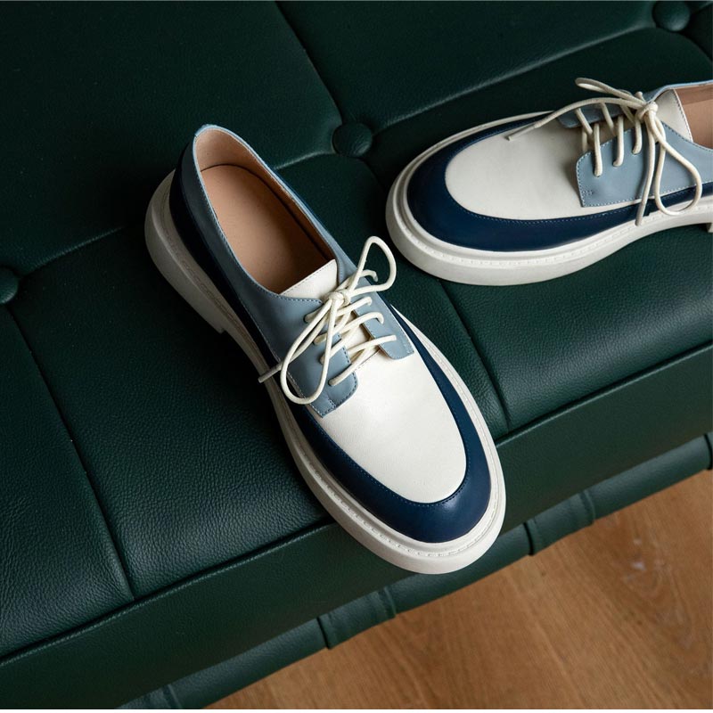 Natural Genuine Leather Loafers Ballet Flats Shoes