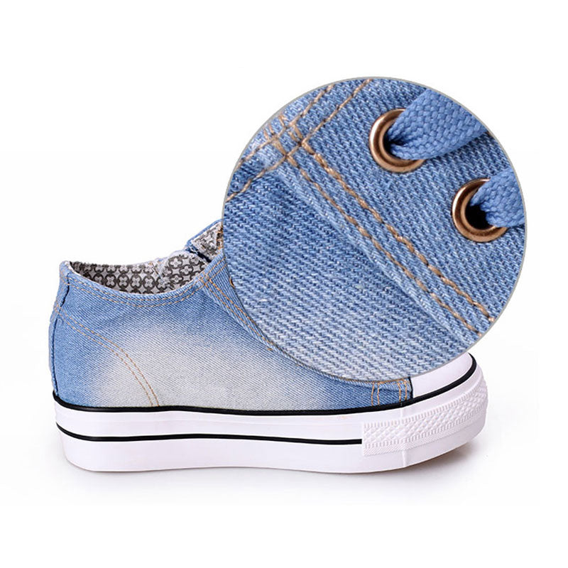 calethy women casual Sneakers canvas flats shoes
