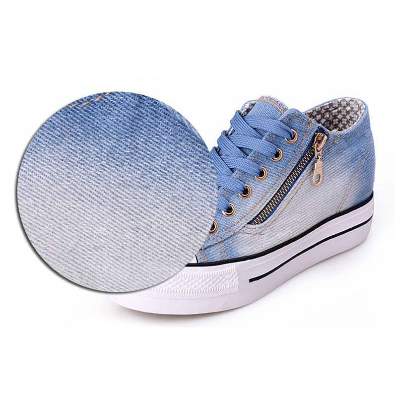 calethy women casual Sneakers canvas flats shoes