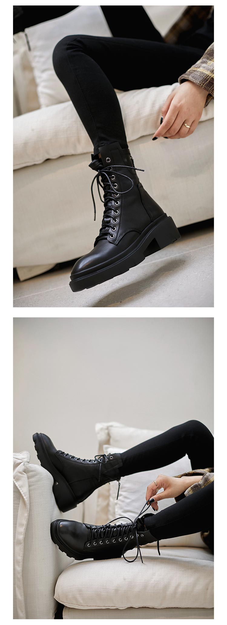 Calethy Shoes Martin Boots