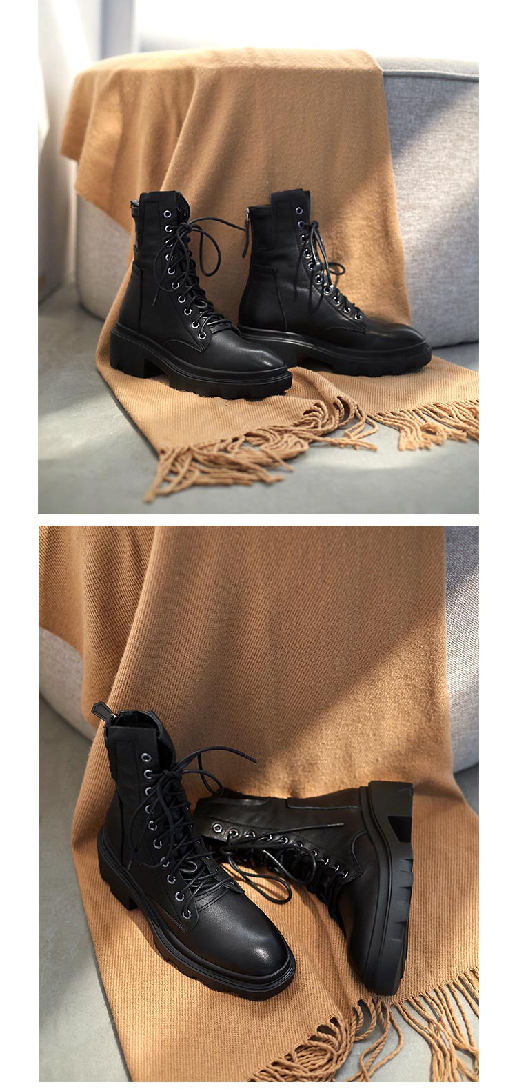 Calethy Shoes Martin Boots