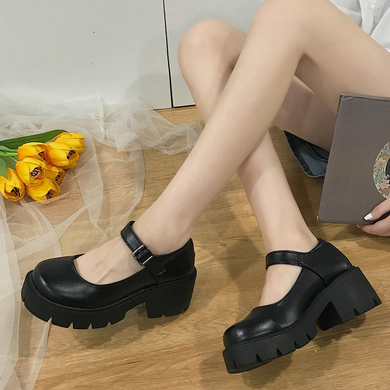 Leather Platform Shoes