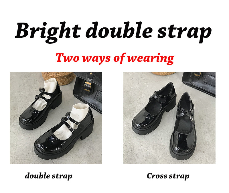 Leather Platform Shoes