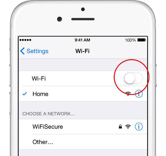 turn off wifi