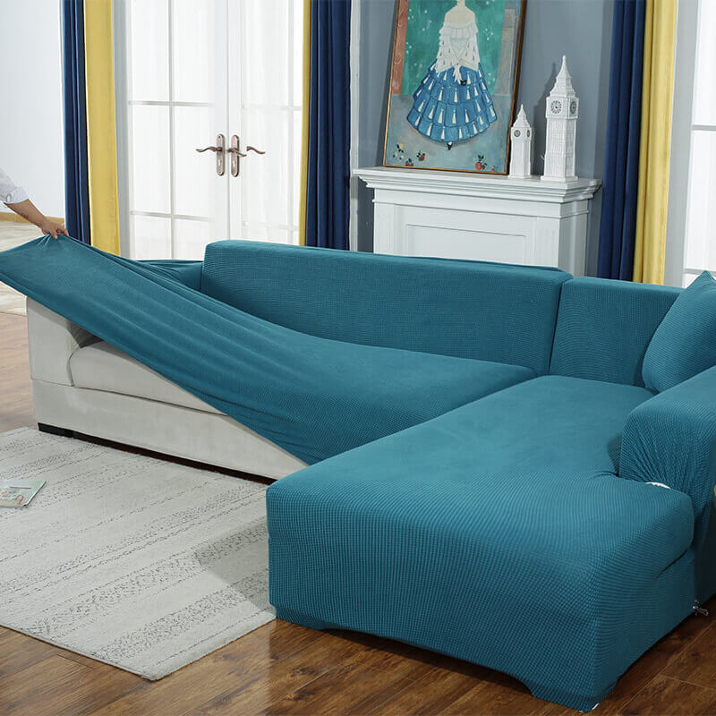 1pc Elastic Non-slip Full Coverage Sofa Cushion Cover, Jacquard