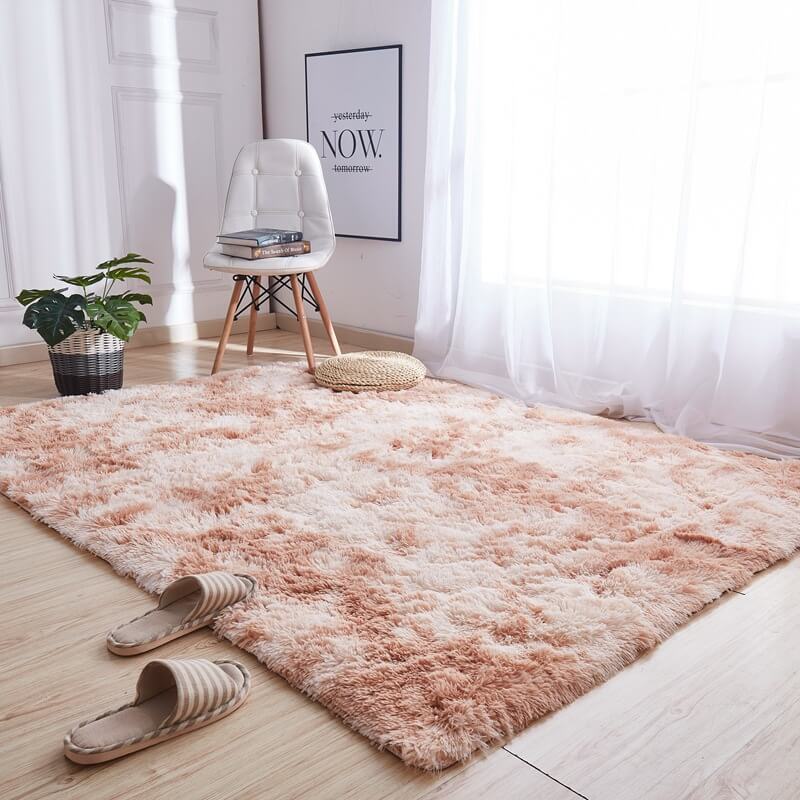 Home 1pc Soft Carpet Living Room Carpet Anti-slip Fluffy Bedroom