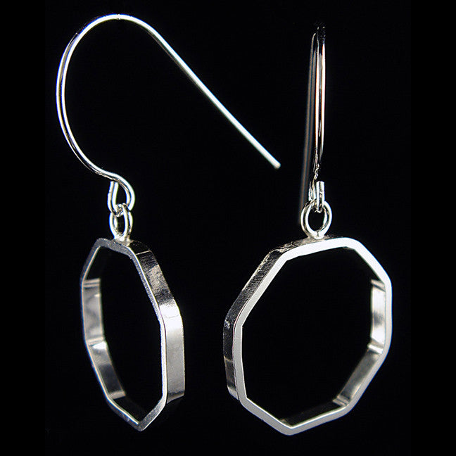 Octagon Dangle Earrings