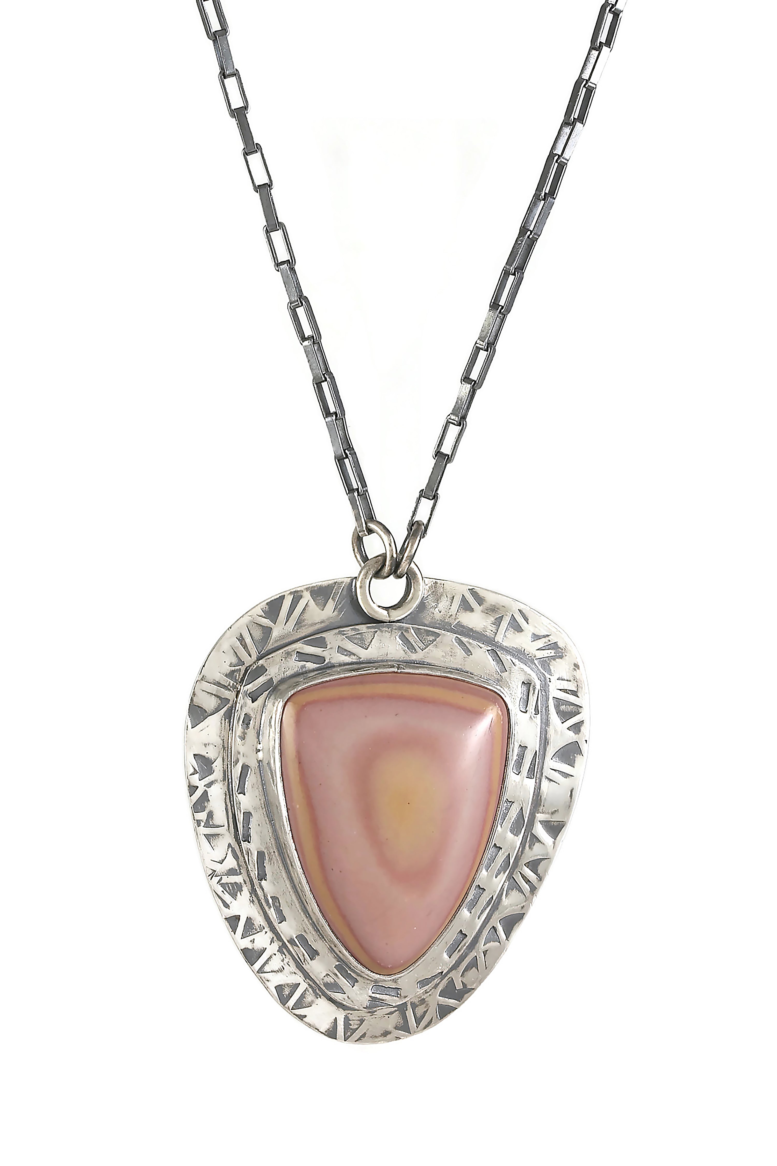 Pink Wonderstone Shield Pendant