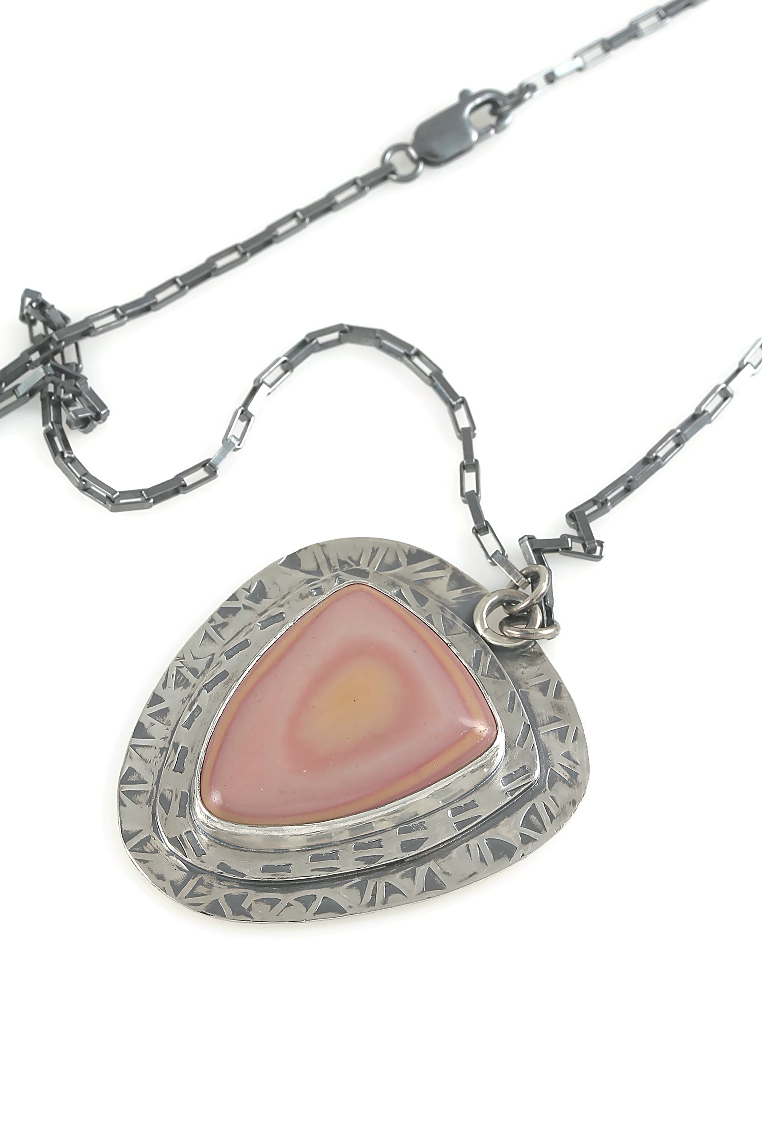 Pink Wonderstone Shield Pendant