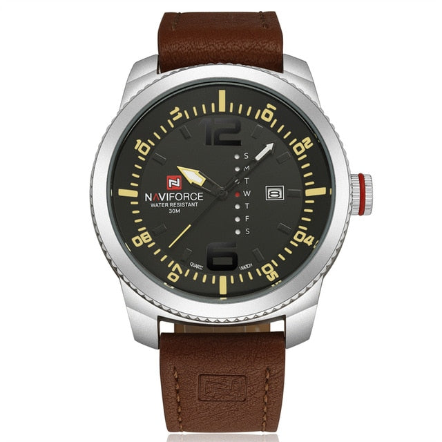 Men Casual Sports Leather Band Watch