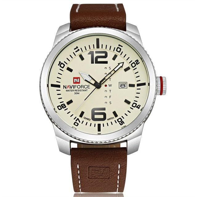 Men Casual Sports Leather Band Watch