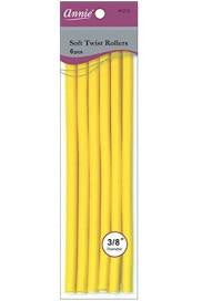 Annie Soft Twist Rollers Yellow 10