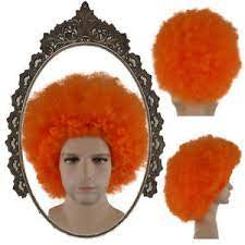 Afro Orange Wig