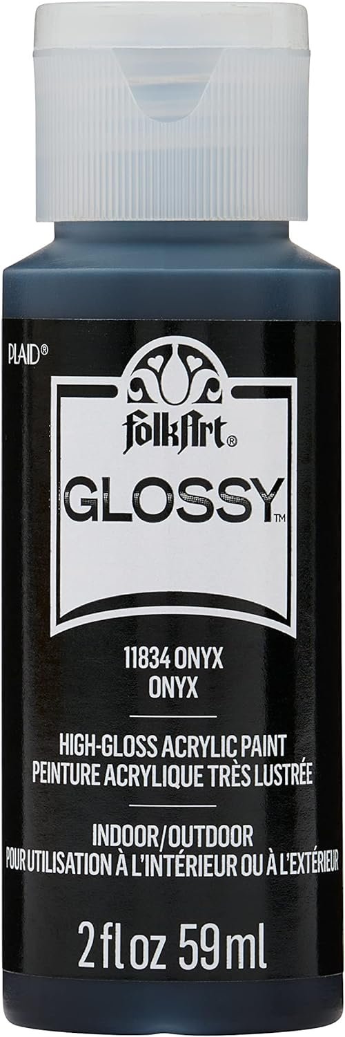 FolkArt, Neptune Blue 2 fl oz Assorted 59ml Brilliant Gloss Acrylic Paint for Easy to Apply DIY Crafts, Art Supplies with A Glossy Finish, 11827