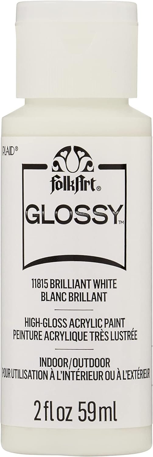 FolkArt, Neptune Blue 2 fl oz Assorted 59ml Brilliant Gloss Acrylic Paint for Easy to Apply DIY Crafts, Art Supplies with A Glossy Finish, 11827