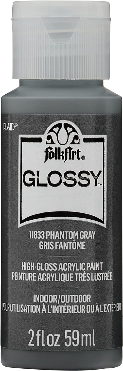 FolkArt, Neptune Blue 2 fl oz Assorted 59ml Brilliant Gloss Acrylic Paint for Easy to Apply DIY Crafts, Art Supplies with A Glossy Finish, 11827