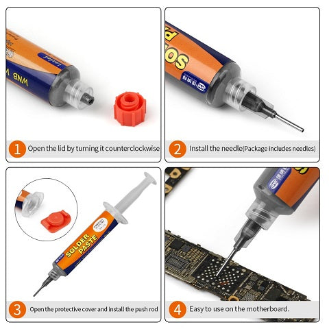 soldering paste 35g BGA Syringe Tin Solder Paste Leaded Sn63/Pb37 Melting Point 183℃ Maintenance Mobile Components Solder Paste arc welding rods
