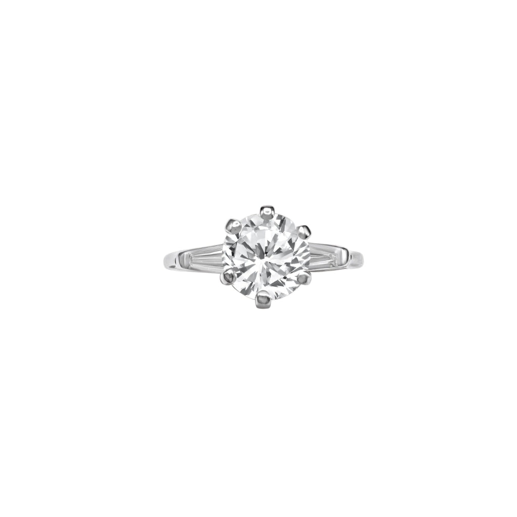 1.21 Carat Round Cut Diamond Engagement Ring- R63