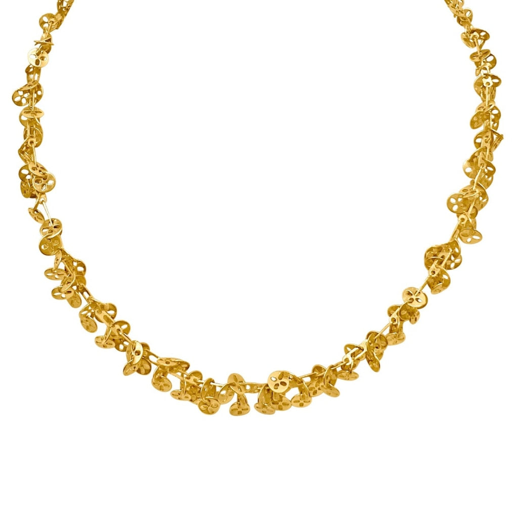 Chimento 18kt Yellow Gold Fancy Link Necklace- N430