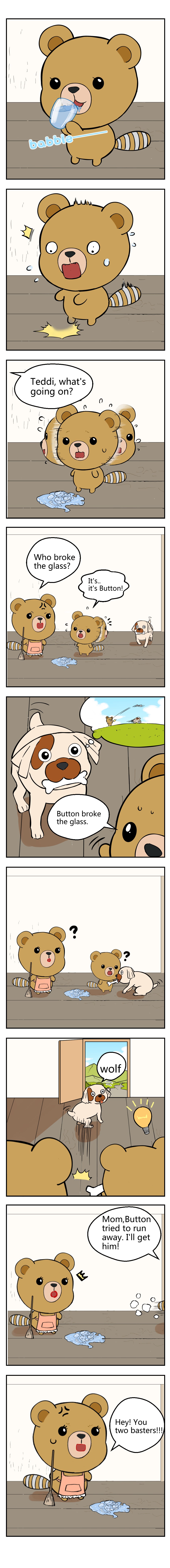 magic buddies comic blame to the dog funny cute comic