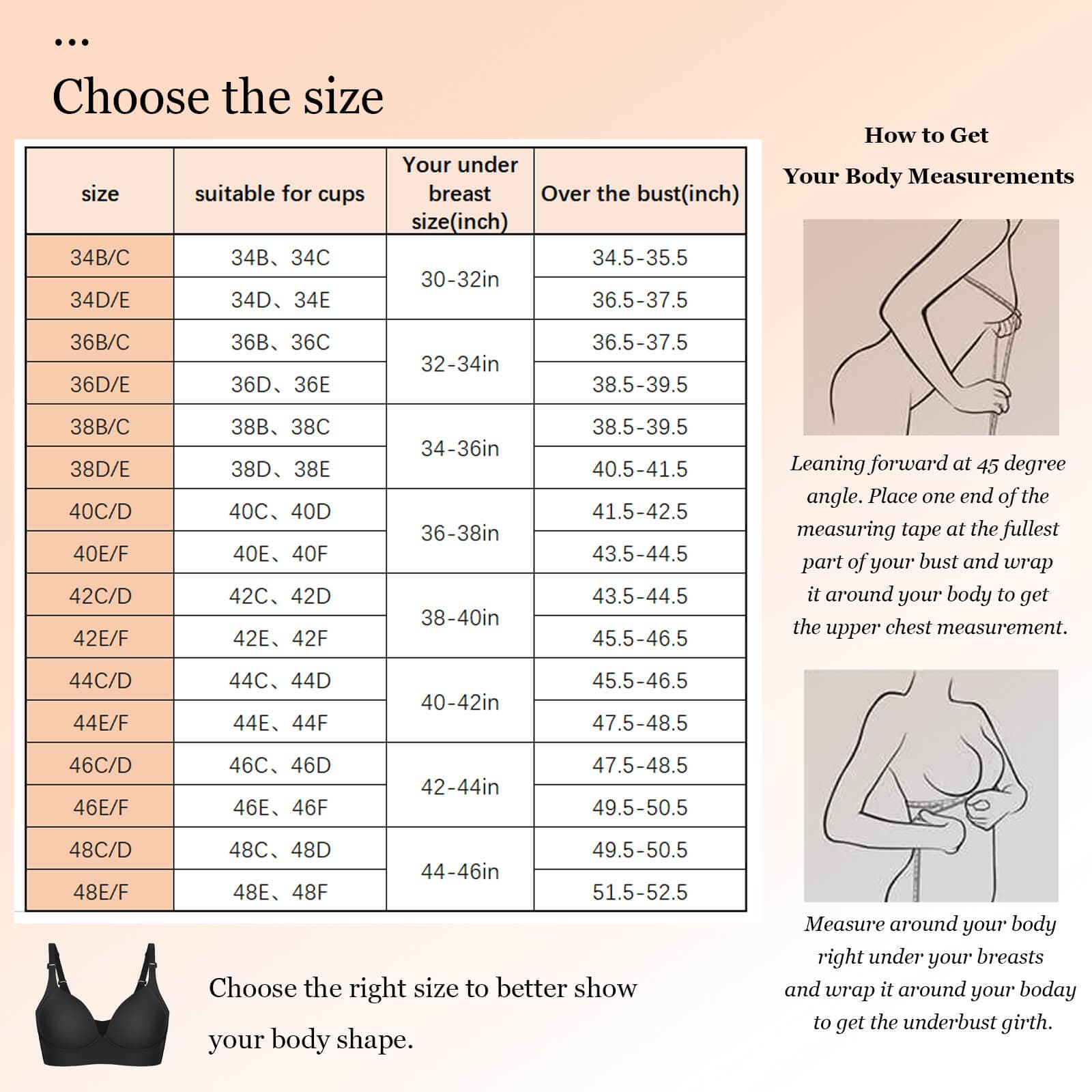 Fashion Deep Cup Bra Hides Back Fat at A Wholesale Price – SMARTCURVES