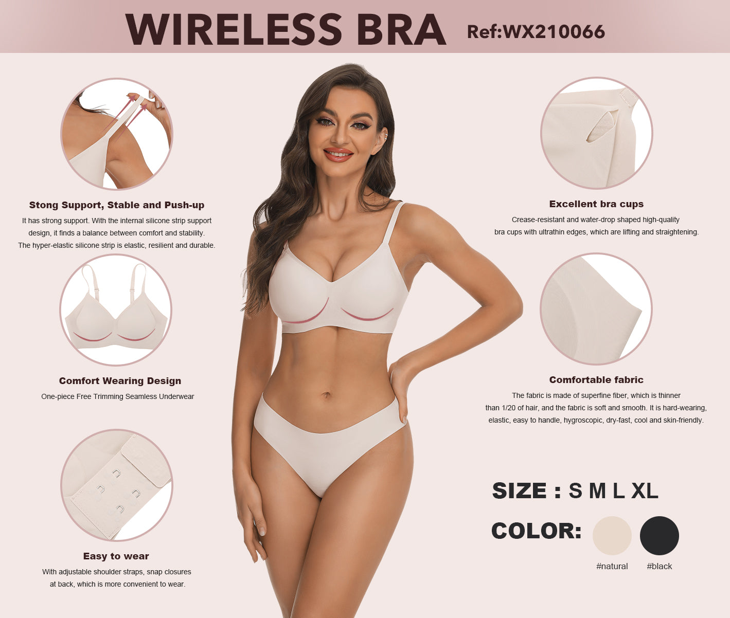 Buy Women's Seamless Wirefree Bra Comfort Soft Thin Stretchy