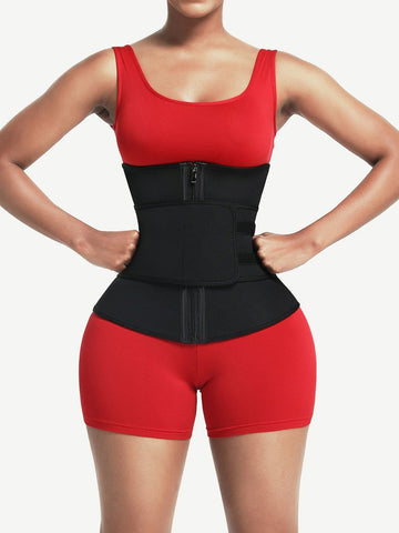 Wholesale 6 Steel Bones Sweat Waist Trainer With Belt Slimming Belly