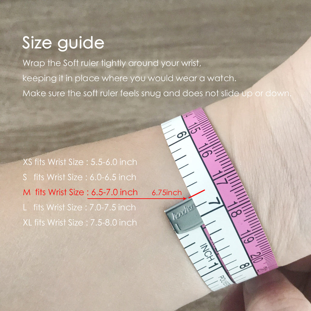 Size guide for apple watch band