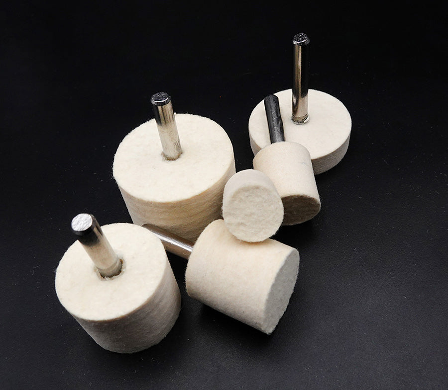 Mounted Felt Bobs 6mm shank-10