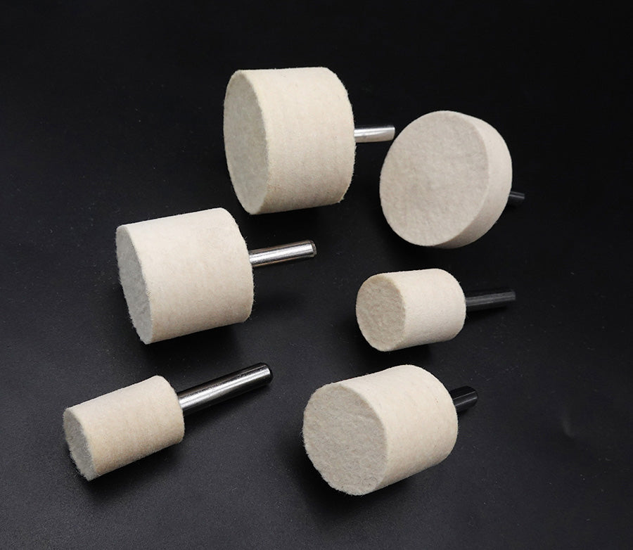 Mounted Felt Bobs 6mm shank-9
