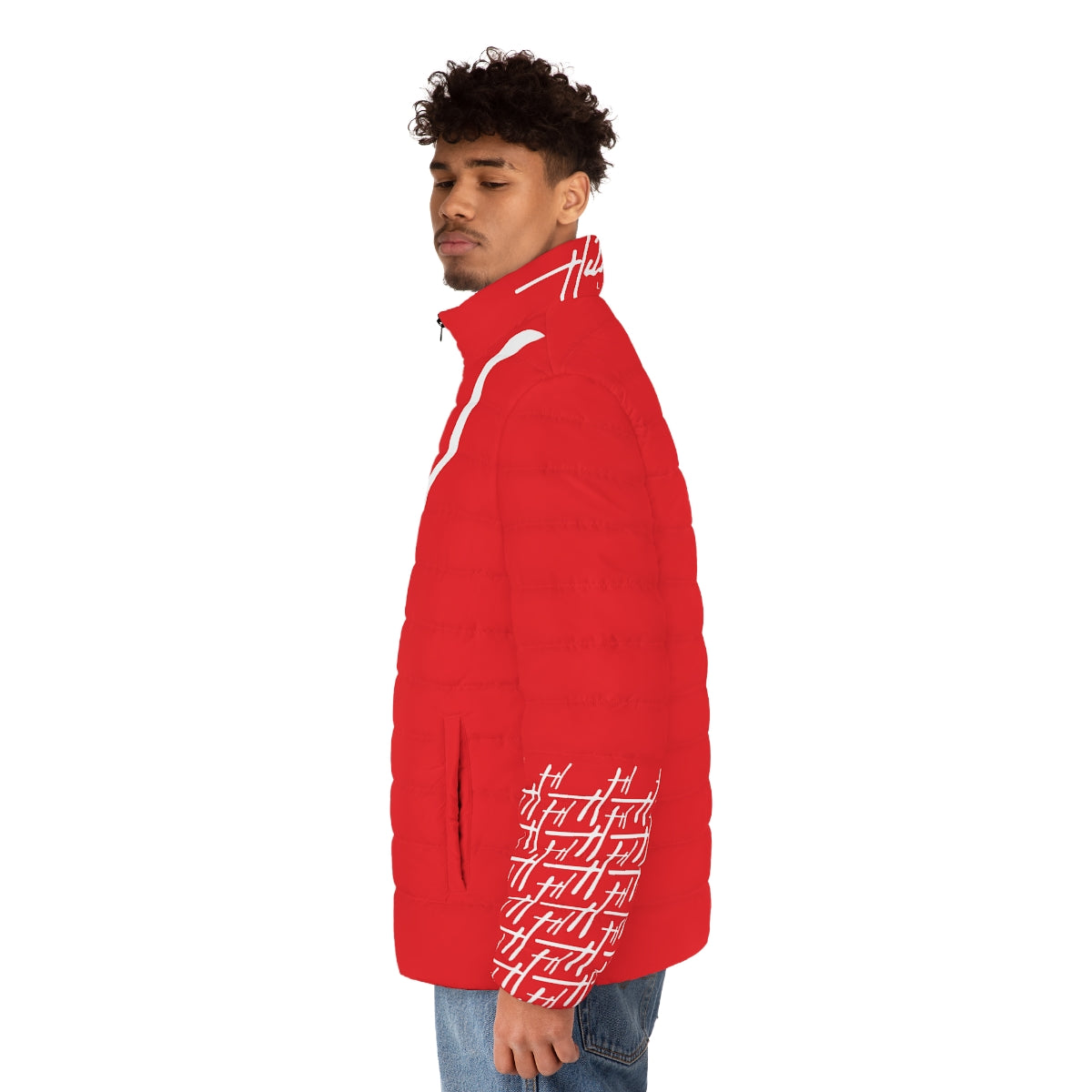 H Iconic Lifestyle Unisex Puffer Jacket (Red)