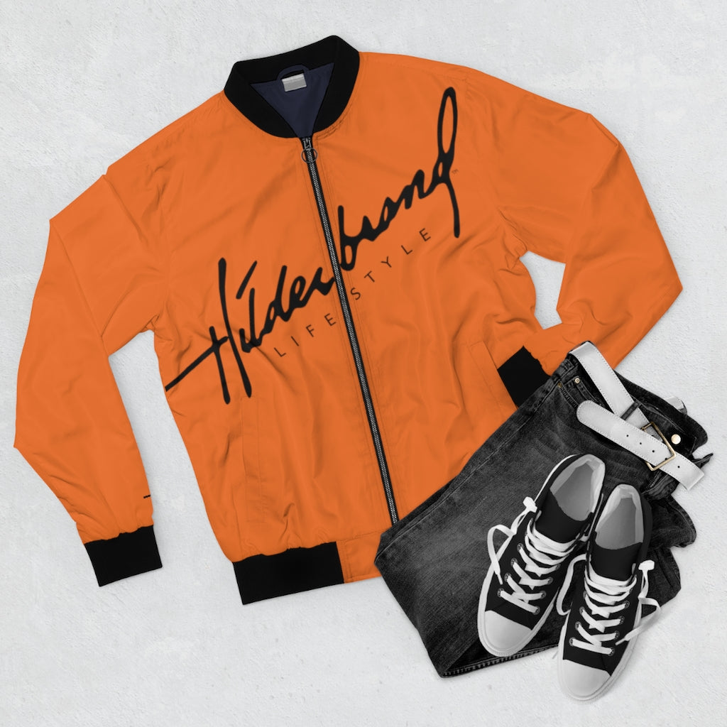 Hilderbrand Lifestyle Signature Bomber Jacket (Orange)